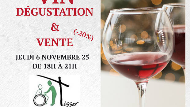 Jeudi 6 novembre dès 18h: Soirée TISSER « plaisir du vin » chez Cinoco à Nivelles